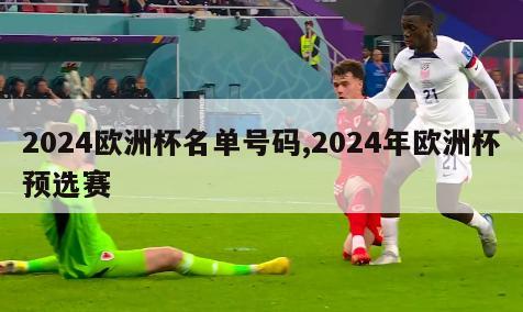 2024欧洲杯名单号码,2024年欧洲杯预选赛